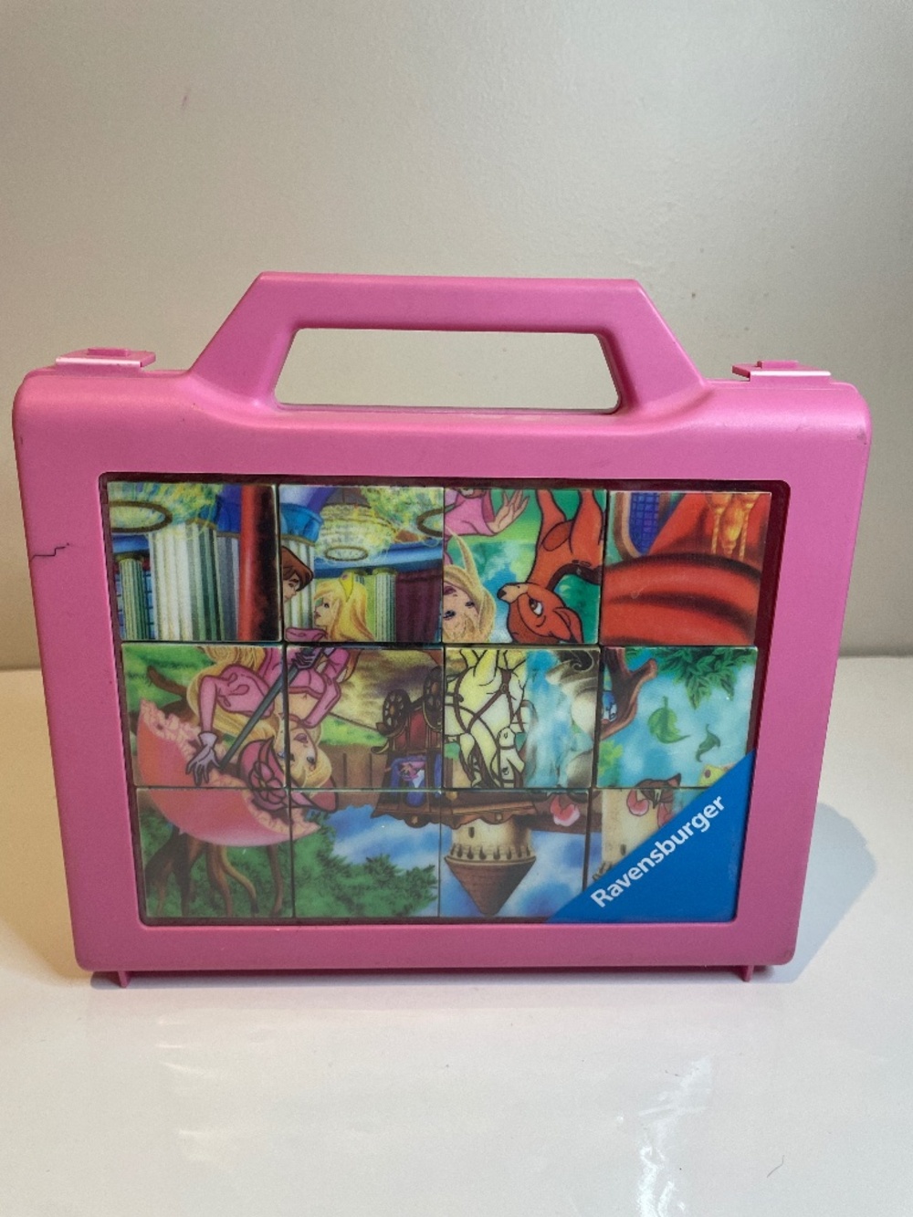 👀2/$15- Vintage Ravensburger 👸Princess Cube Puzzle With Carry Case 2002